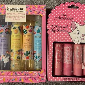 Bath Collection Set and Lip Balms Set